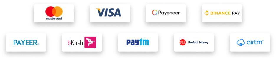 payment methods desktop
